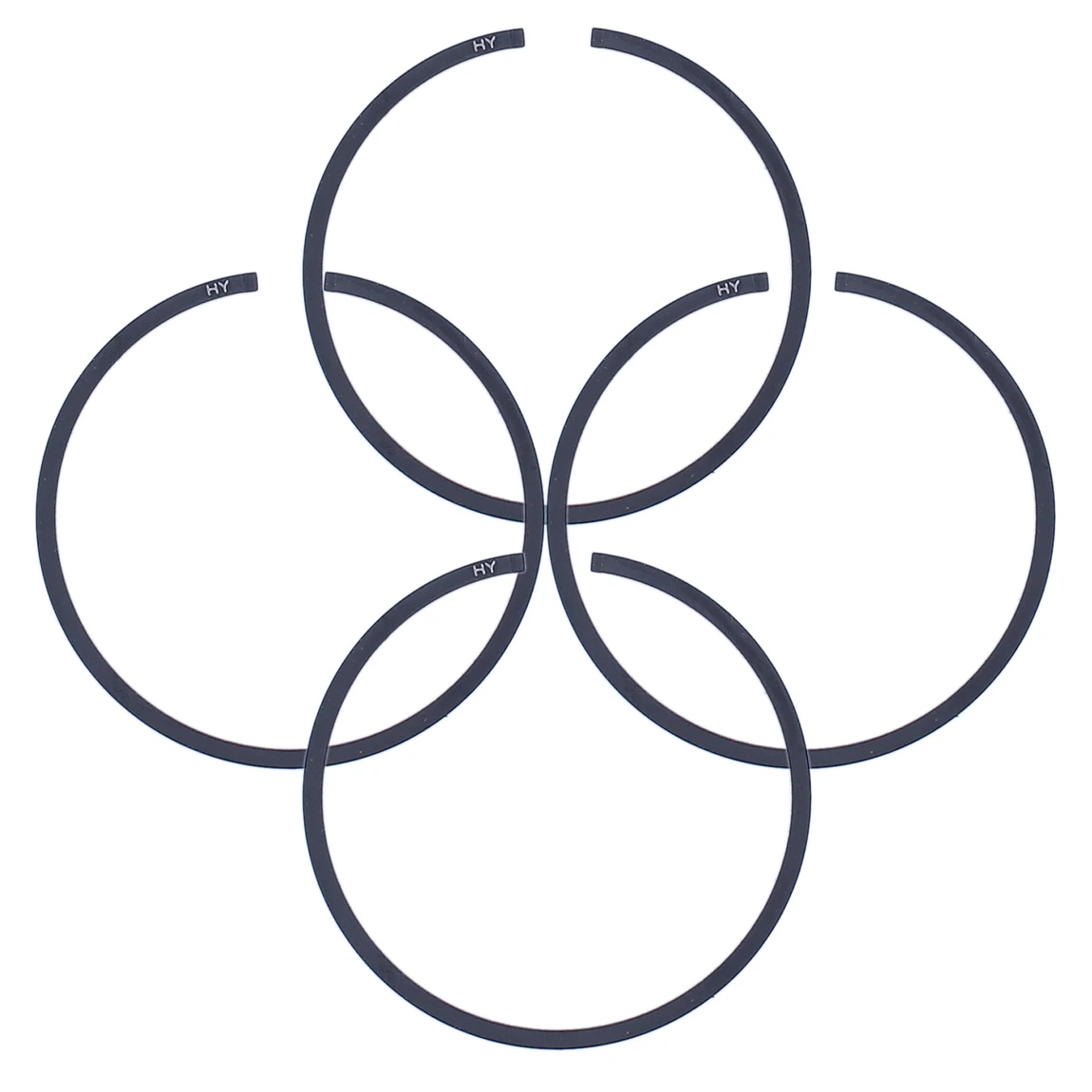 4pcs 피스톤 링 1.5mm x 30.5mm 31mm 32mm 33mm 34mm 35mm 36mm 36.5mm 37mm 37.5mm 38mm 링 전기 톱 트리머 Brushcutter 송풍기