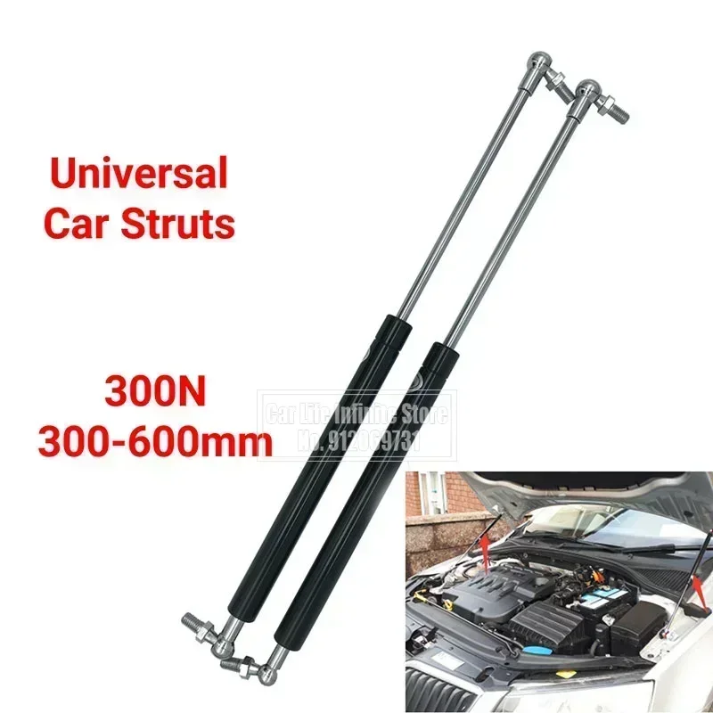2x400N 300-600mm Puntal De Gas Para Coche Capó Maletero Puerta Trasera Elevador De Choque Barra De Soporte Rorte De Gas Autobús Cama Camión Barco Ventana - AliExprs 34