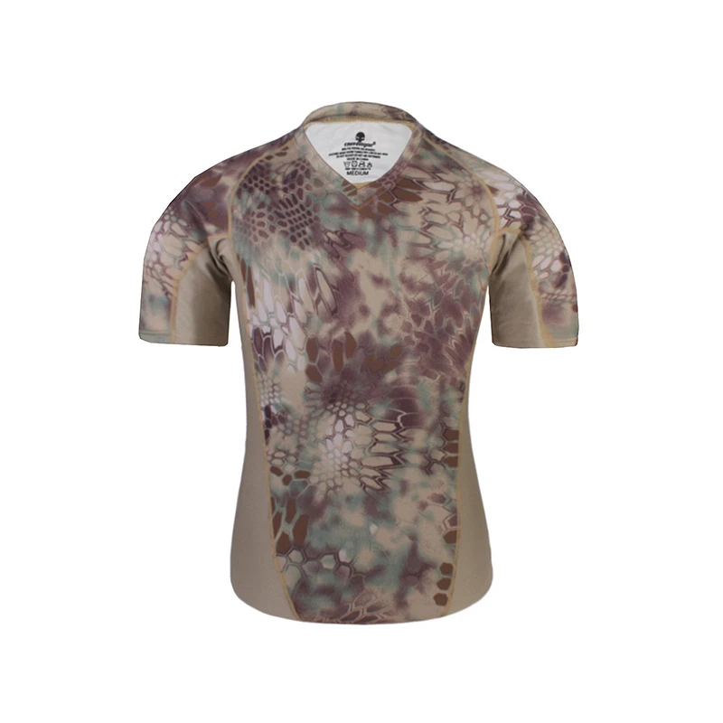 

Emersongear Tactical Skin Tight Base Layer Camo Running Shirts Sweatwicking T-shirt Tshirts Wicking Shorts Sleeve Camping MR