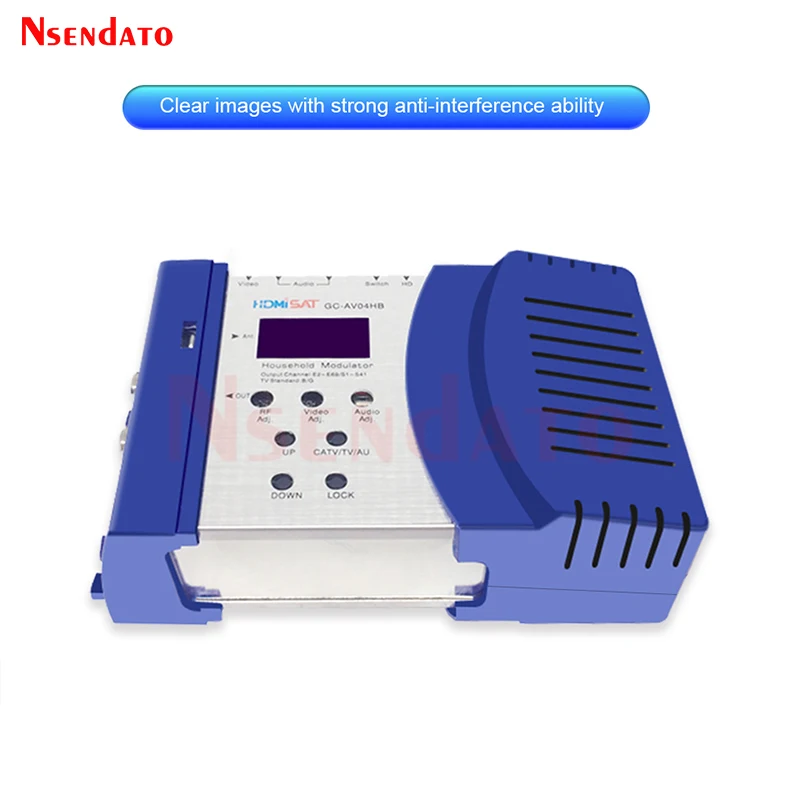 AV04HB Modulator Digital HD AV to RF TV Modulator AV to RF TV Receiver Converter VHF UHF PAL/NTSC Standard Portable Modulator