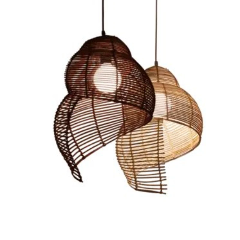 Bamboo Lantern Chandelier Retro Chinese Antique Restaurant Bar Table