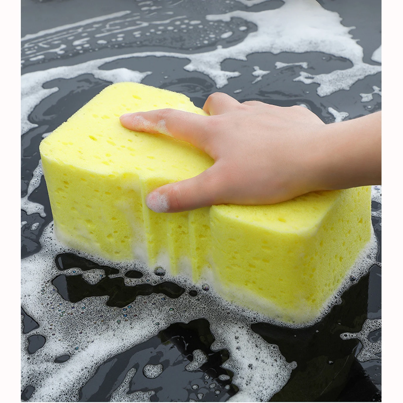 1pc Large Car Washing Supplies Multi Foam Coral Sponge Coffee Car Washing Sponge Car Washing Tools Sponge Cleaning Accessories 3