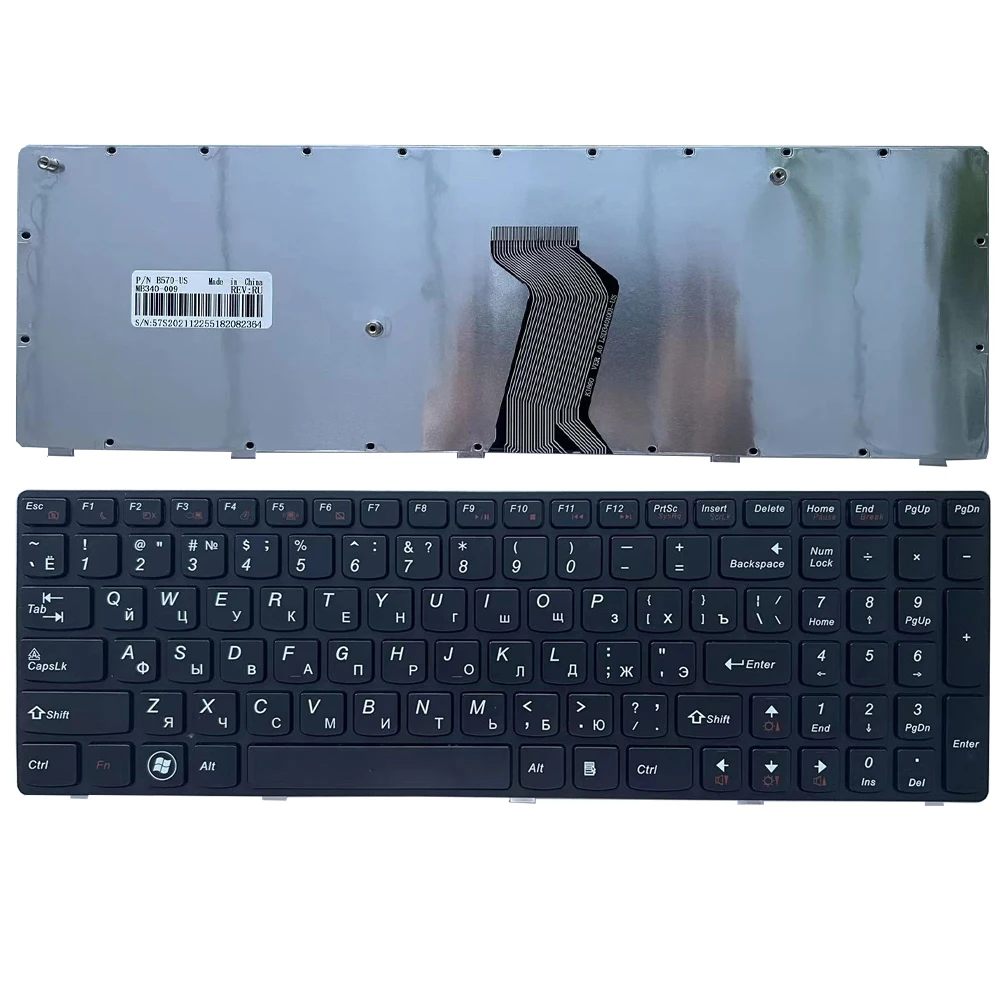 Teclado Russo para Lenovo Ideapad V570 V570c V575 Z570 Z570e B570 B570a B570e V580 V580c B570g B575 B575a B575e ru Novo