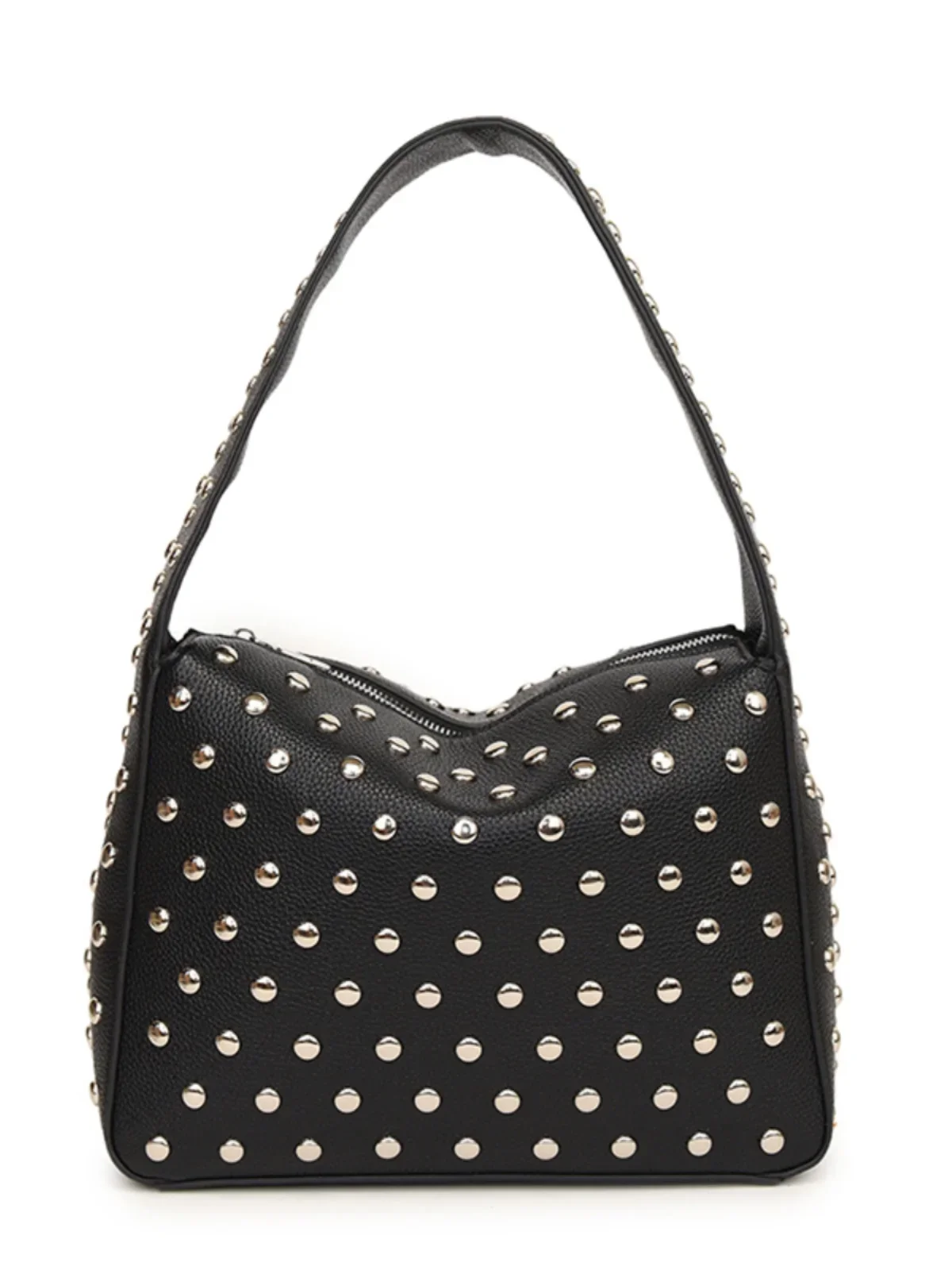 2024 Autumn and Winter New Rivets Handbag Underarm Bag Women's Bag Street Trend Punk Women's Shoulder Bag Handbag