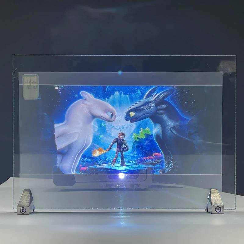 Filme Adesivo da Projeção Traseira para a Exposição Salão Tela Holográfica Transparente 1.52*0.5m - Image 3