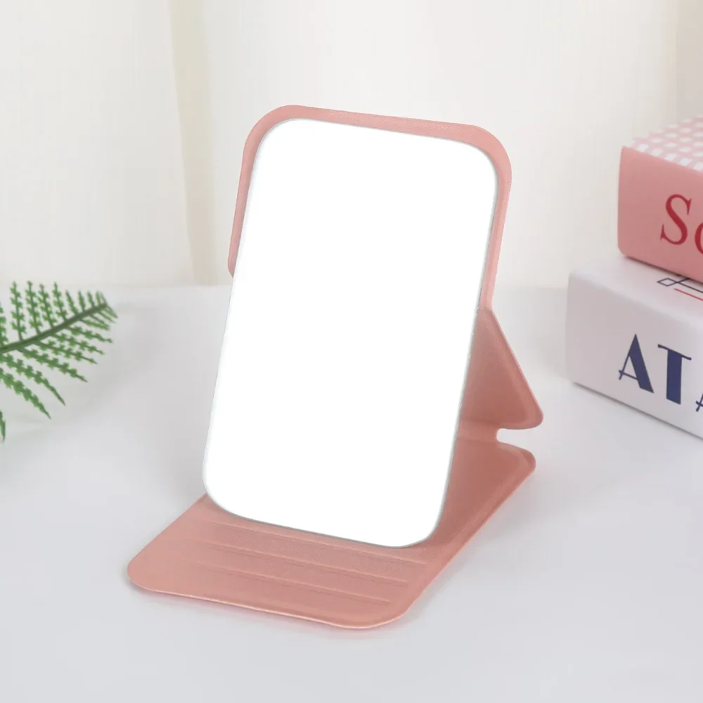 Minimal Foldable Pink Compact Mirror