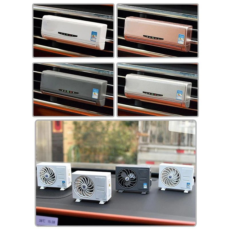 Solar Car Air Freshener Mini Air Conditioning Decorative Aromatherapy Machine