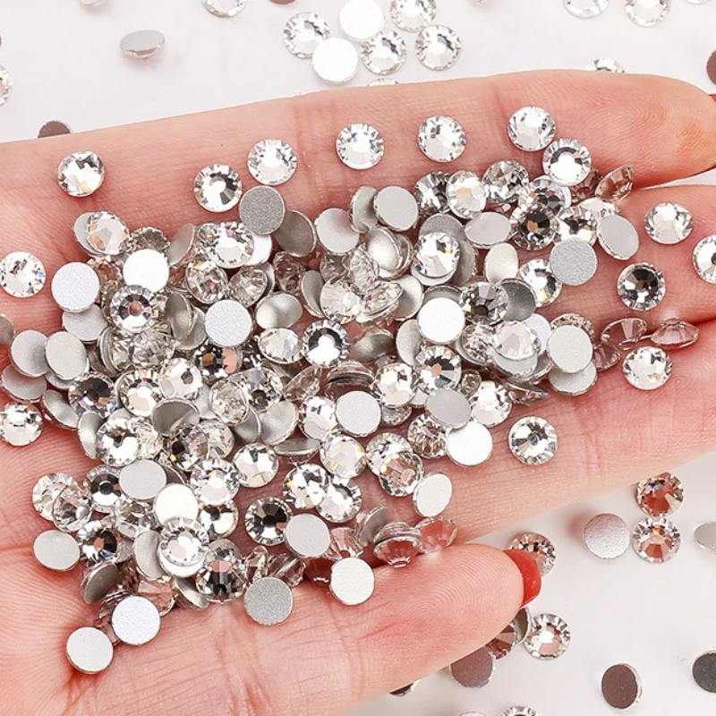 Rigta SS3-SS20 1440Pcs Crystal AB Flatback Glass Rhinestones Clear Crystal Non Hotfix Rhinestones Nail Art Decoration DIY nail art rhinestones nail art accessories non hot fix rhinestones clear glass rhinestones crystal rhinestones glass rhinestones rhinestone crystals non hotfix rhinestones rhinestone accessories rhinestones beads