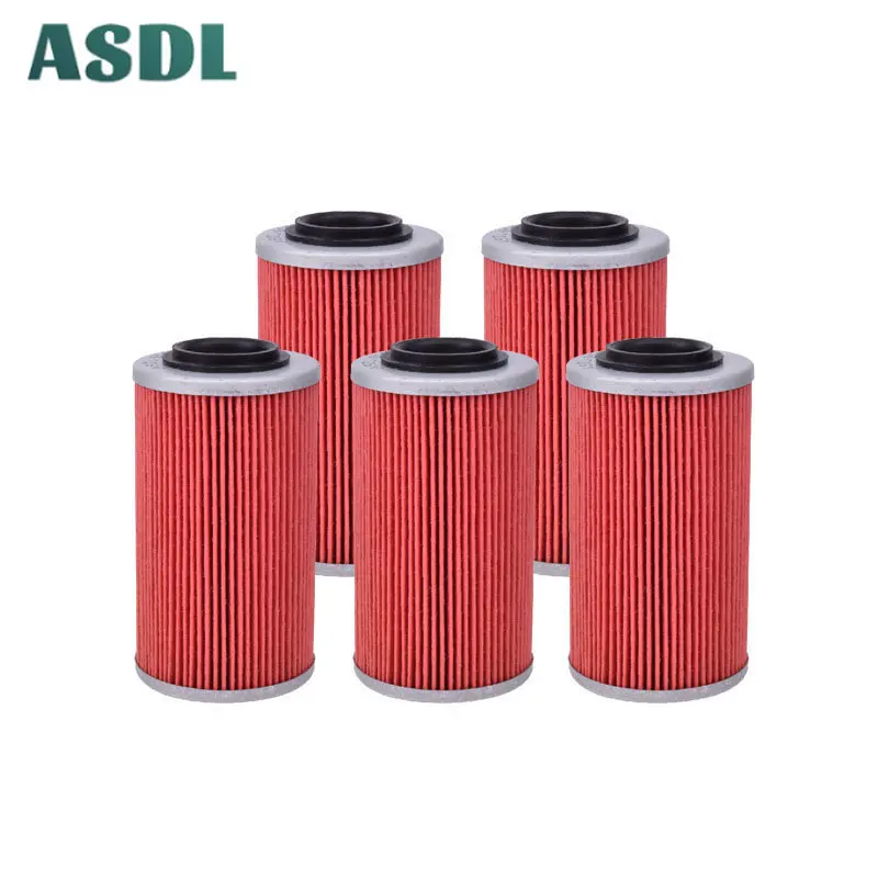 

5 Pieces Motor Engine Oil Filter for Sea-Doo GTI GTR GTS GTX RXP RXP-X RXT RXT-X Wake Pro