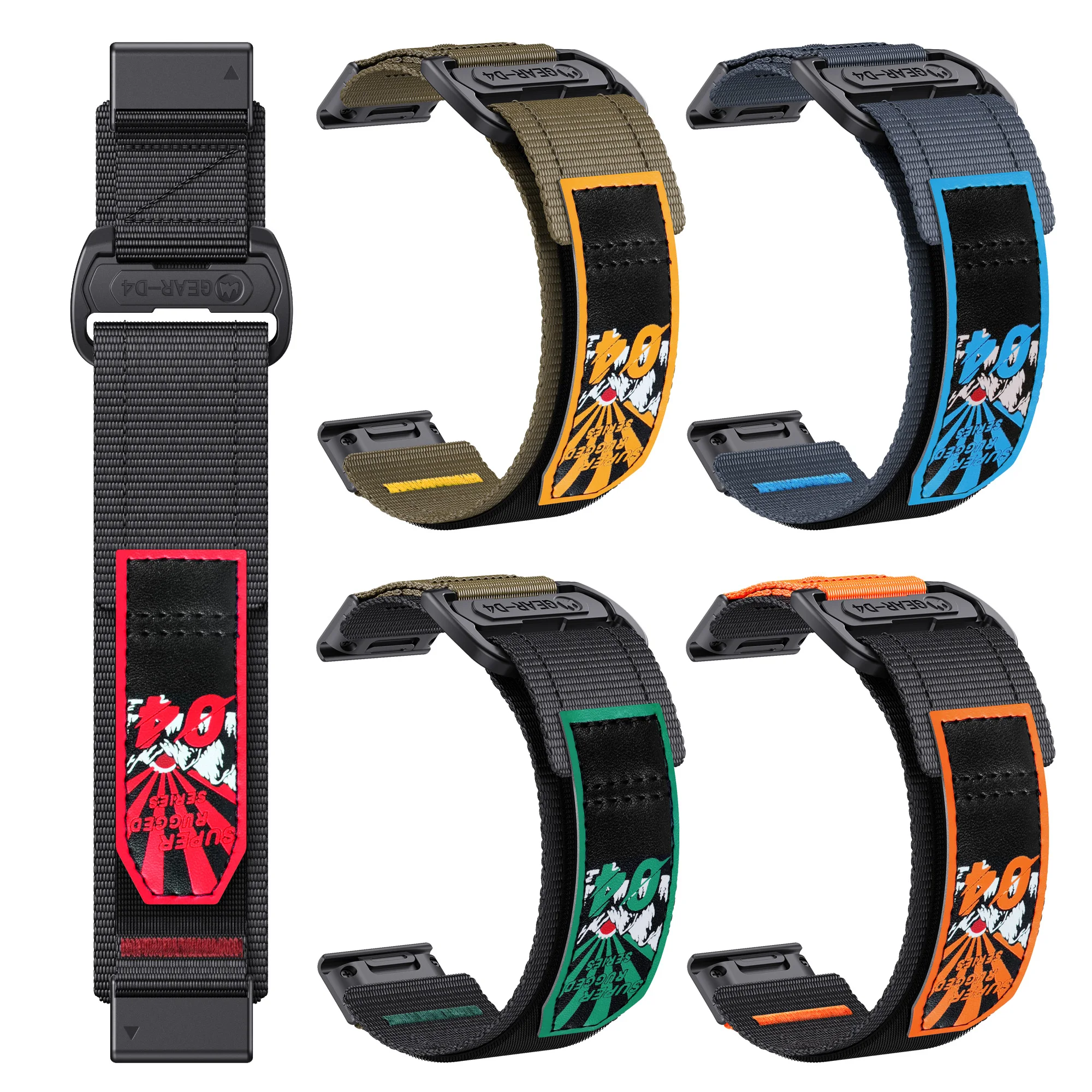 Enhanced QuickFit 26mm Nylon Strap - Durable, Comfortable, and Adjustable Wristband