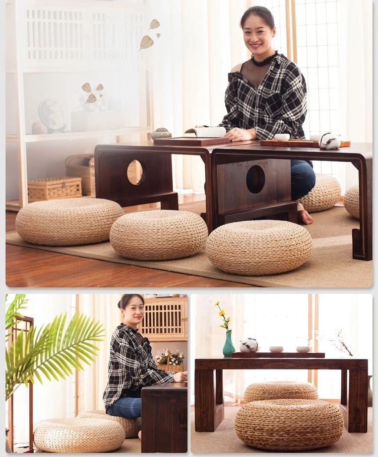 Straw Futon Cushion Tea Ceremony Home Ground Japanese Tatami Meditation Meditation Worship Mat Cattail Floor Cushion 5