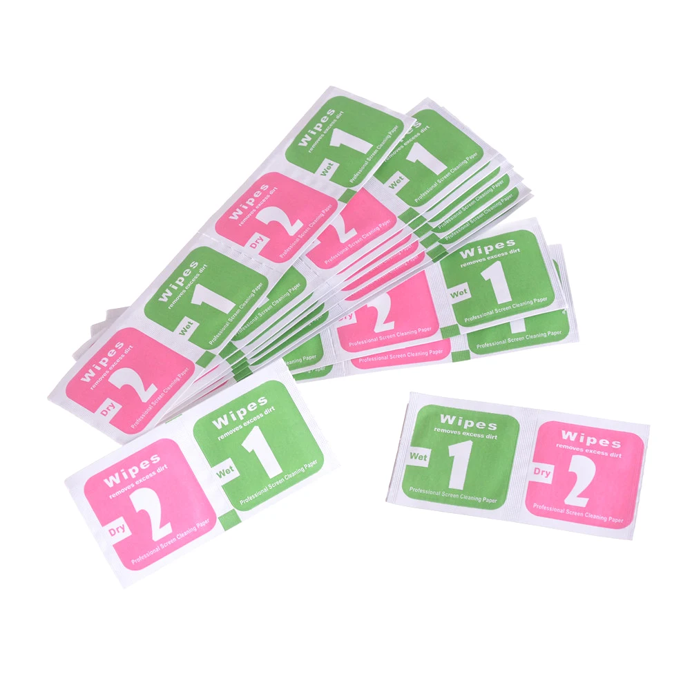 Phone Cleaning Kit 400pcs Camera Lens Phone LCD Screen Dust Removal Dry Wet Cleaning Wipes Papers Tempered Film Screen Cleaning Cloth
