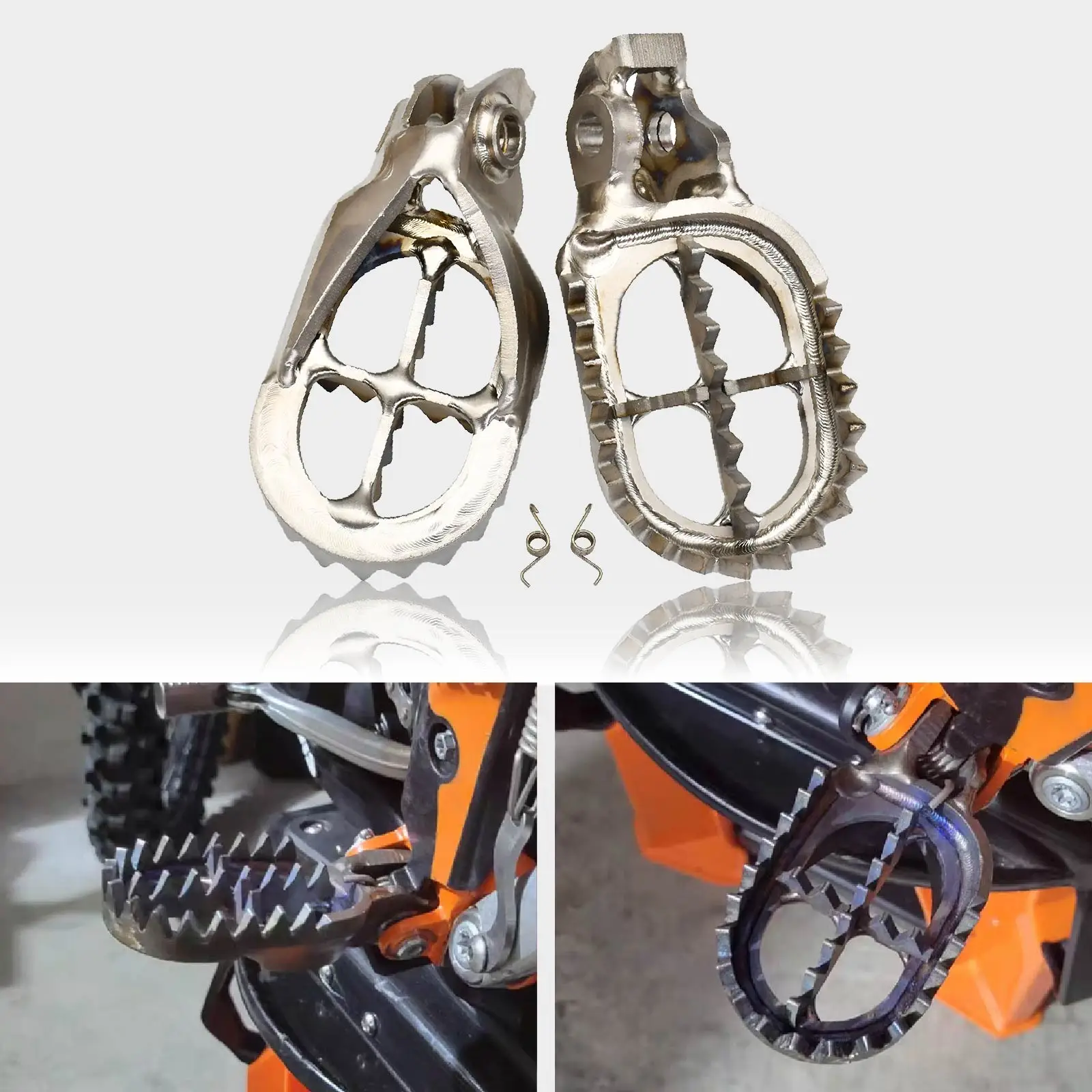 

Для Husqvarna TE FE TX FX TC FC 250 300 350 для GasGas MC EX EC мотоцикла из титанового сплава TC4 подставки для ног подножки