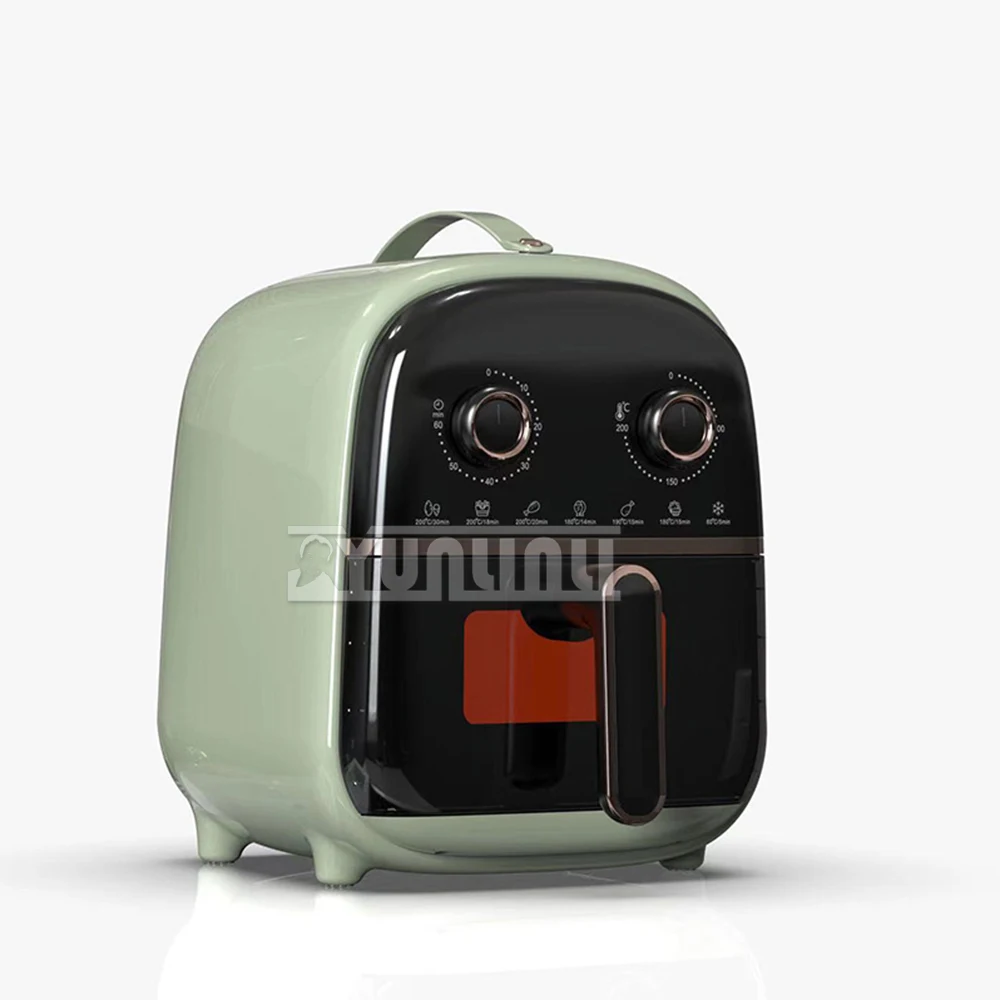 Household Intelligent Air Fryer Multifunctional Visual Air Fried Pot 1200W Kitchen Cookware