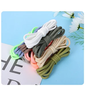 Sports shoes, shoelaces, round coconut, round shoelaces, rope basketball, casual white and black colored shoelaces