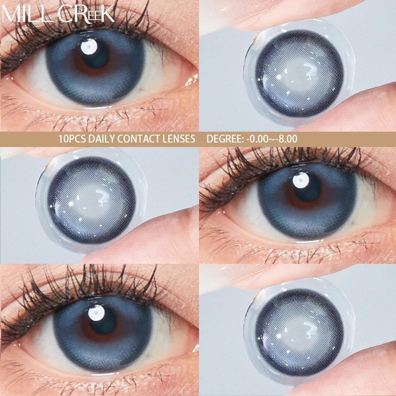 Mill Creek uds (1 par) lentes de contacto de Color diario lente