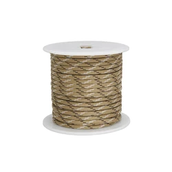 Premium 100FT Heavy Duty Outdoor Survival Paracord Rope - 9 - Strand, 4mm Thick for Camping, Hunting, Fishing, and DIY Projects (Khaki camo)
