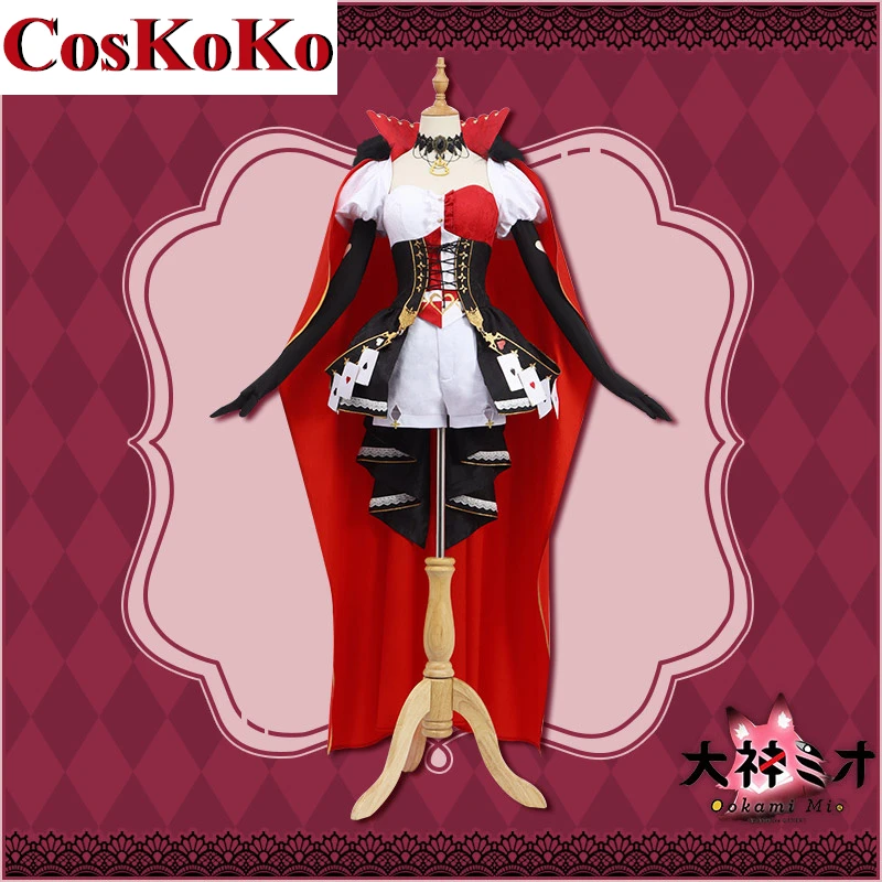 

CosKoKo [Customized] Anime Vtuber Hololive Ookami Mio Cosplay Costume Fashion Combat Uniform Activity Party Role Play Clothing
