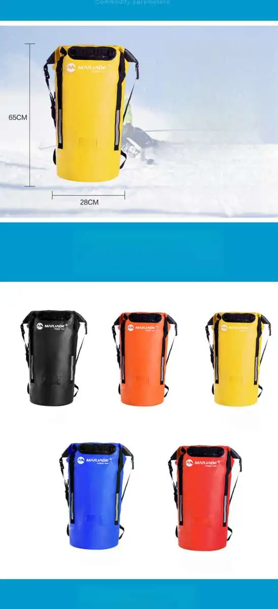 Dobbeltskuldret MARJAQE1616 Vandtæt Creek Tracing 40L Professionel Outdoor Adventure Taske_voghion.com