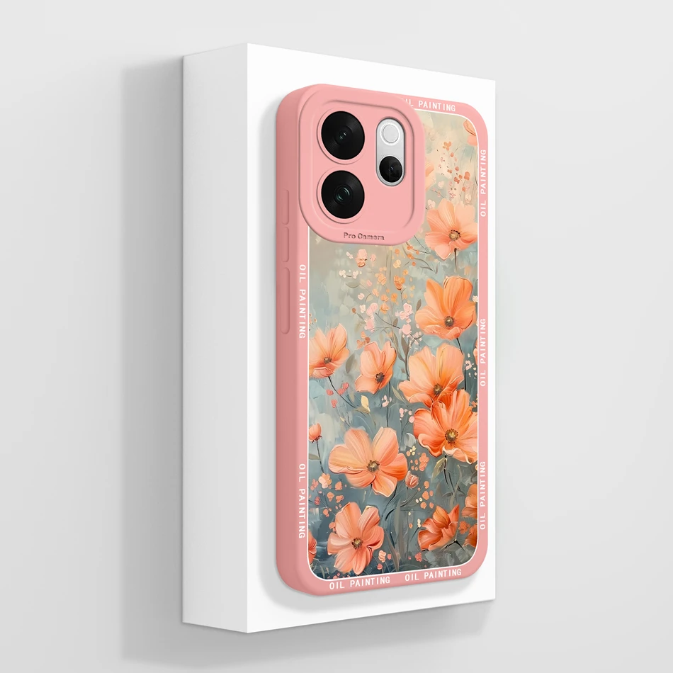 Funny Orange Cat Soft Silicone Phone Case - Full Protection Back Cover