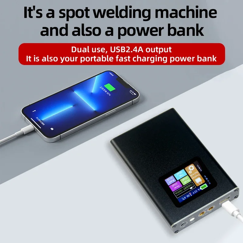 Portable spot welding machine professional color screen small mini 18650 lithium battery mobile phone battery diy complete kit t 3