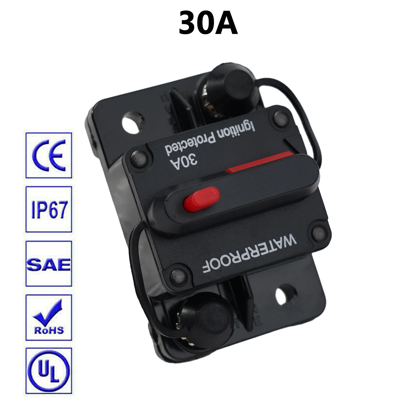 High Quality Large Current Thermal Trip Circuit Breaker Fuse Holder 30A 300A for Auxiliary DC Electrical System