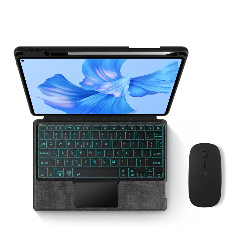 Capa de Teclado Magnético para Huawei Matepad Pro 11 Got-w29 Al09 Touchpad Retroiluminado Capa do Tablet 2023