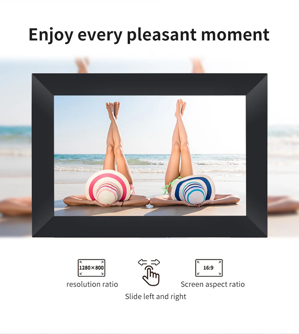 Description Picture 6 of itemNew 10.1Inch Frameo Digital Photo Frame WIFI Digital Picture Frame Smart Electronic Image Album Bulit-in 16GB for Gift Giving