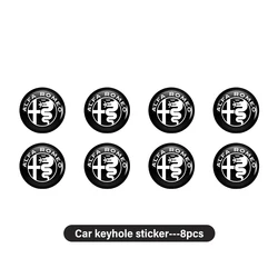 8 - Piece Car Door Keyhole Dustproof Protection Stickers (8PCS-)