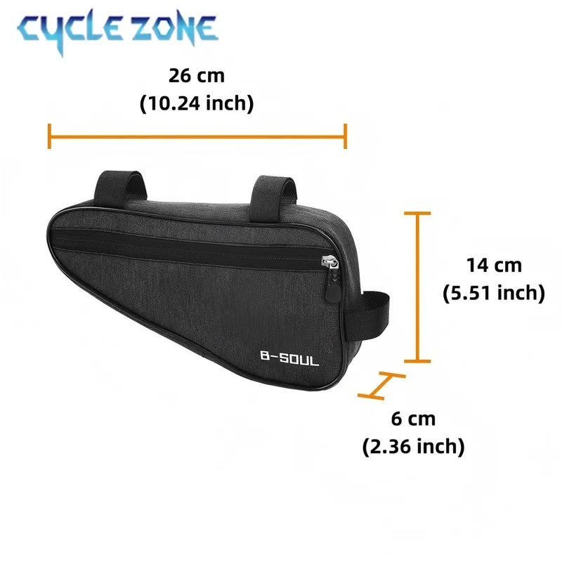 Bicycle Triangle Bag Bike Front Tube Frame Saddle Storage