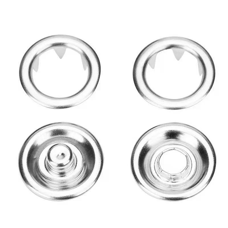 Sets Snap Fasteners Kit Tool Metal Buttons Rings With Fastener Pliers Press For Clothing Button Thickened DIY 5