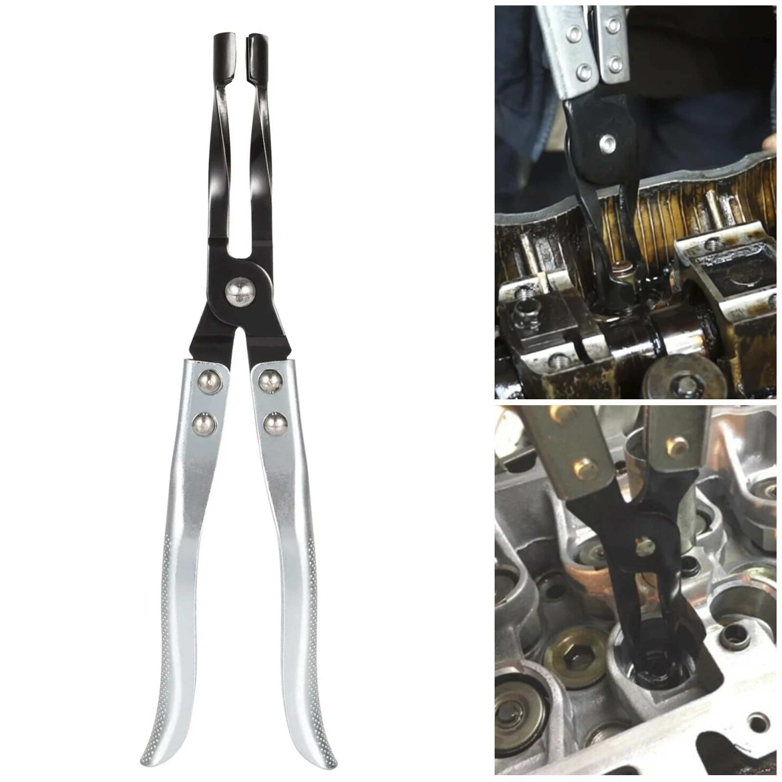 Car Cylinder Head Valve Spring Compressor Kit Automobiles Stem Seal