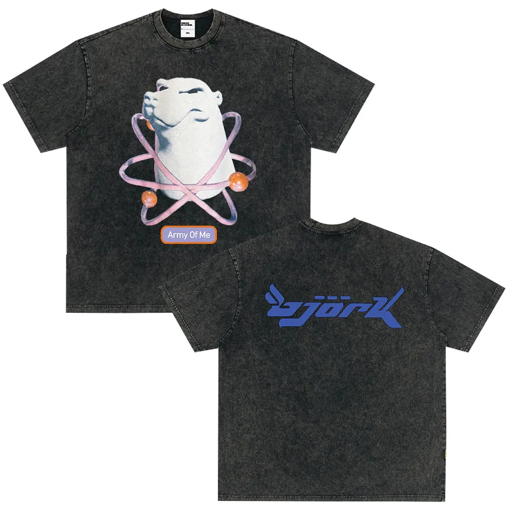 トップス 90's BJORK \"Army Of Me\" T-shir ⭕ 90s Vintage Bjork army of me T-shirt : rave punk aphex twin