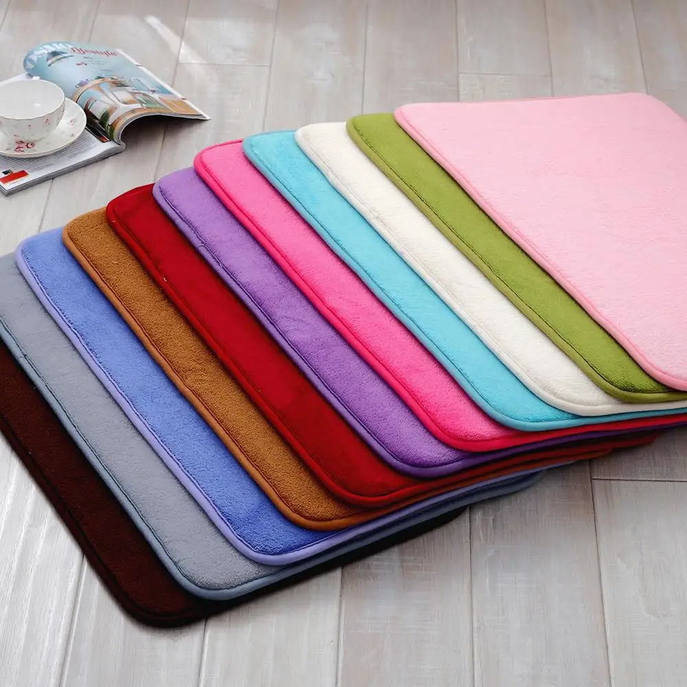 Solid Color Coral Fleece Carpet For Modern Living Room Tea Table Rug Gray Children Bedroom Play Crawling Mat Non-slip Soundproof