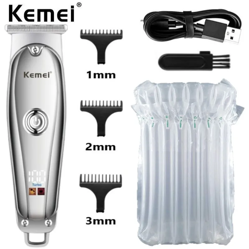 Kemei USB Electric Hair Trimmer for Man Small Size Cordless