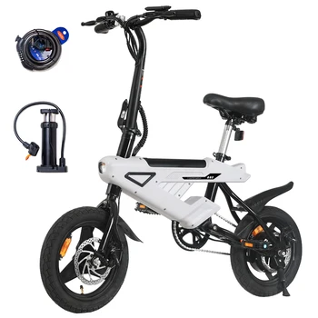 Bicicletta Elettrica E-bike con Ruote da 14 Pollici (Piccole), Batteria 36V 6.4Ah, Display LCD Digitale, Motore 250W e Velocità Fino a 25 km/h
