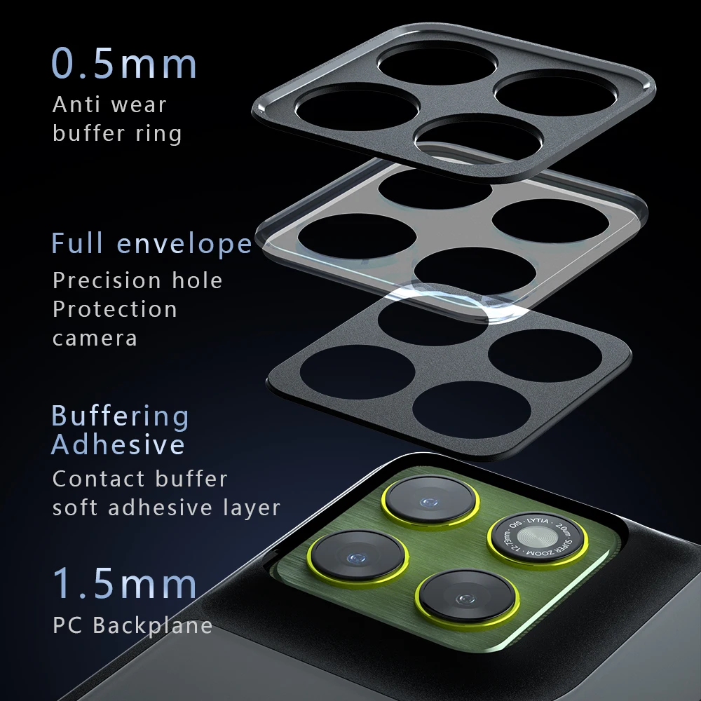 Anti-Shock TPU PC Case with Frosted Acrylic Finish