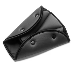 Car Safety Belt Cover Triangular Pad (Black)