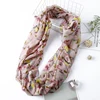 Winter Light weight Animal Infinity Scarf Women Luxury Brand Abstract Birds On Tree Viscose Echarpe Shawl Loop Ring Scarves 6