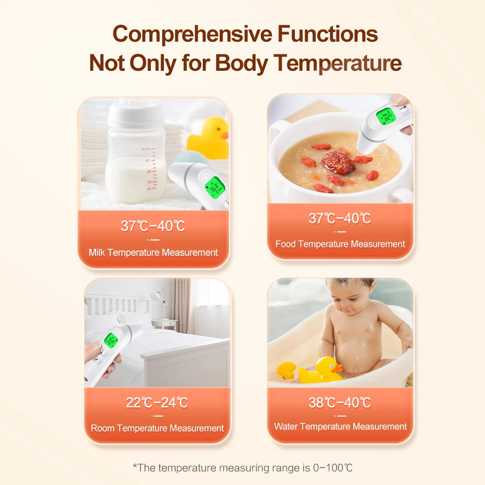 Cofoe Digital Infrared Fever Thermometer Medical Household Infant Adult Forehead Non-contact Body Temperature Ear Thermometer digital thermometer
