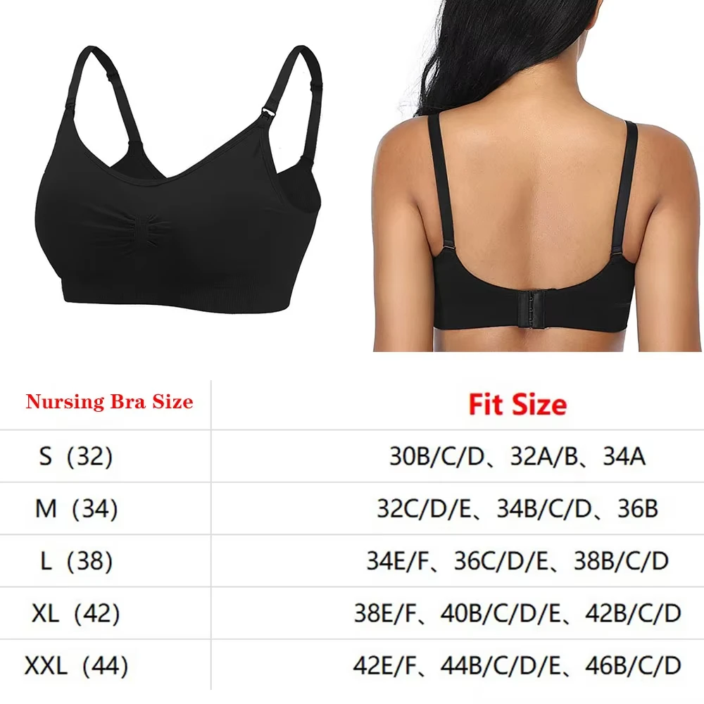 No Steel Ring Sports Pad Bra Breastfeeding Non-sagging Vest-style Pregnant Women's Underwear Front Buckle 1/2/3PCS nursing bra,buckle bra