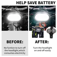 ⁦מתג אור [מפסק] עמיד למים לאופנוע  פנס קדמי כפול אוניברסלי עבור חלקי אופנוע חשמלי SURRON Light Bee S X⁩ – תמונה ⁦4⁩