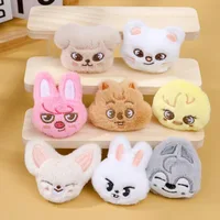 New Staykids cartoon plush toy brooch skzoo plush toy animal head clothing bag accessories DIY accessories holiday gifts