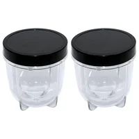 Nouveau jeu de tasses + couvercles de 12oz, pièces pour mélangeur magique, couvercles pour tasses MB1001 250W, pour pièces de rechange magiques 4