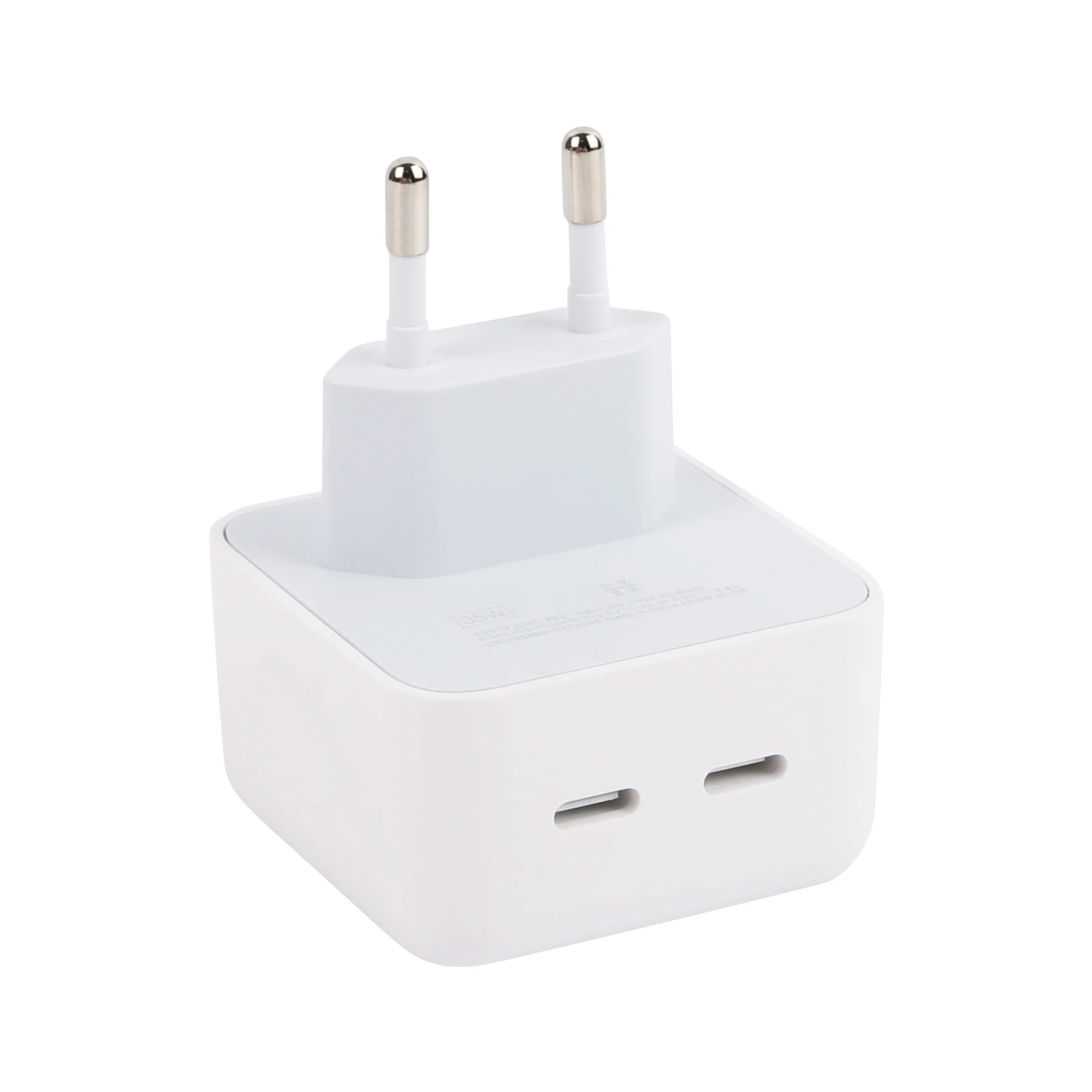 For iPhone 14/ 13 /12 Fast Charger,35W foldable Dual USB-C Port Compact  Power Adapter,Dual Type C Port Cell Phone Wall Charger Block 