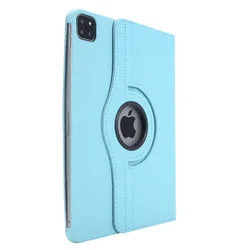 360-Degree Rotating Tablet Stand and Protective Case for iPad 5th 6th (Sky Blue)