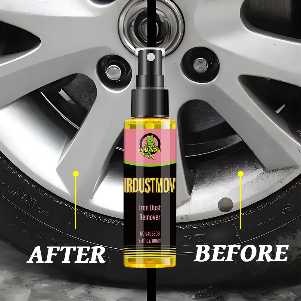30/100ml Rust Remover Spray Metal Surface Chrome Paint Car Maintenance Iron Powder Cleaning Super Rust Remover Cleaner