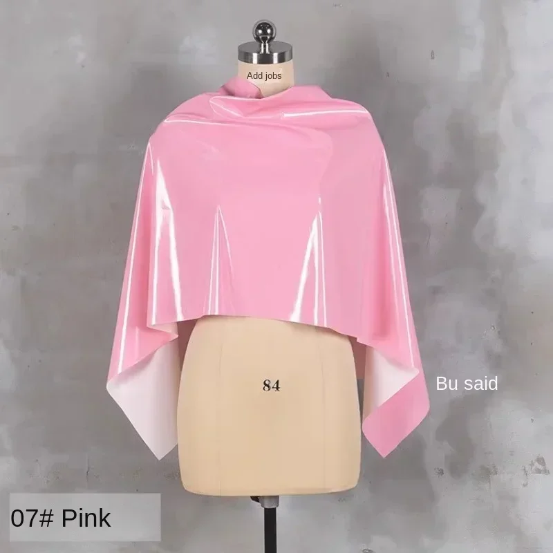 가죽 원단 핑크 얇은 방수 디자인 공연 의상 디자인 장 천 DIY 의류 재봉 원단 PU 소재