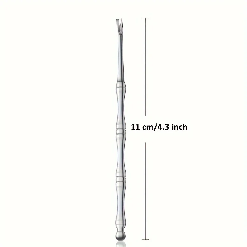 Stainless Steel Nail Art manicure tools Cuticle Remover Dead Skin Pusher Surgical Grade Scraper Nail Cleaner Trimmer