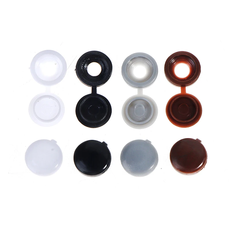 

100Pcs Screw Head Plastic Cap Practical Self-Tapping Screw Decorative Cover Nut Bolt Protective Cover Furniture Hardware Acces.